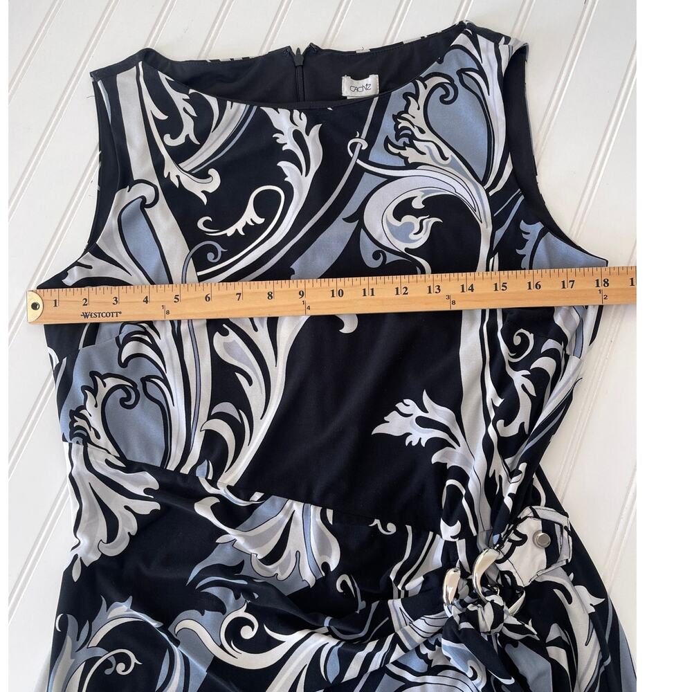 Cache Dress Side Ruching Tie Office Evening Event Classy Size Womens Large - Picture 8 of 9